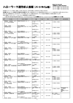 週刊求人情報パートタイム (PDF 96.4KB)