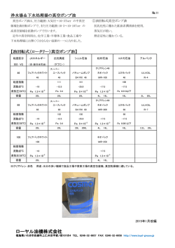 真空ポンプ油 - ローヤル油機