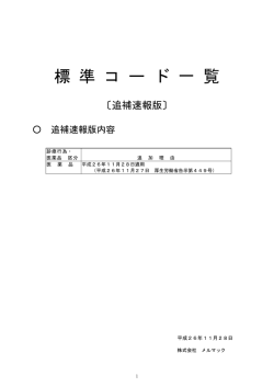 2014.11.28 医薬品 【厚生労働省告示第449号】