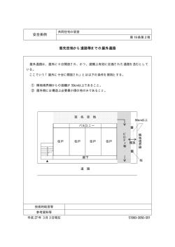 安全条例 窓先空地から道路等までの屋外通路