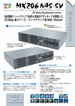 自社開発!! ハードウェア RAID 6実装のマザーボードを搭載した