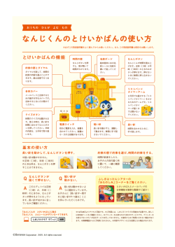 なんじくんのとけいかばんの使い方