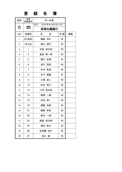 登 録 名 簿 C 20