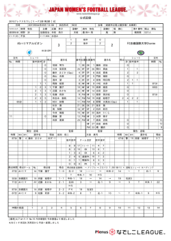 公式記録 - なでしこリーグ