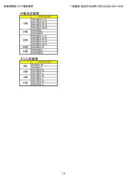 Hf蛍光灯直管 スリム形直管