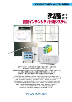 音響インテンシティ計測（SI計測）は音響／騒音計測の一分野