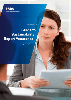Guide to Sustainability Report Assurance