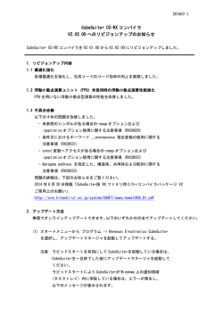 CubeSuite+ CC-RX コンパイラ V2.02.00 へのリビジョンアップのお知らせ