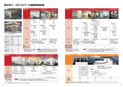 間仕切り・OAフロアーの振動実験結果