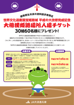 世界文化遺産国宝姫路城 平成の大改修完成記念