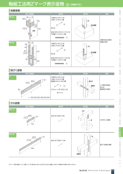 軸組工法用Z 表示金物