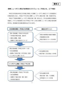 資料2 多摩ニュータウン再生方針策定のスケジュール （PDF形式 234.2KB）