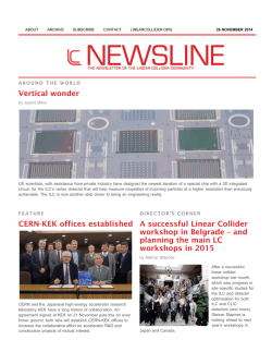 Vertical wonder CERN-KEK offices established A successful Linear