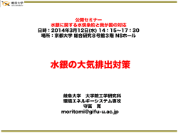 「水銀の大気排出対策」 [PDF 2251KB]