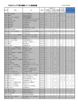 スポルディング「男の美脚シリーズ」取扱店舗