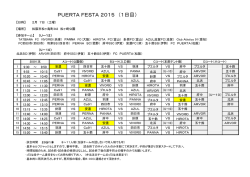 プエルタフェスタ① - shinobi.jp
