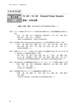 15：00&sim;16：00 Chaired Poster Session 紅梅 感染・外科治療