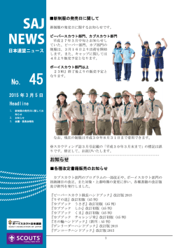 PDF版はこちら - ボーイスカウト日本連盟
