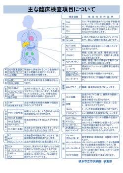 臨床検査の基準値及び説明 平成26年5月改訂
