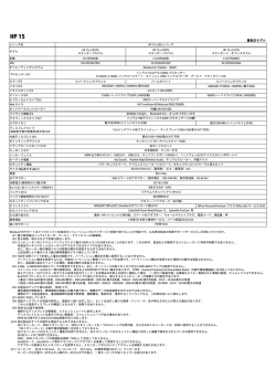 HP 15-r200シリーズ（量販店モデル）