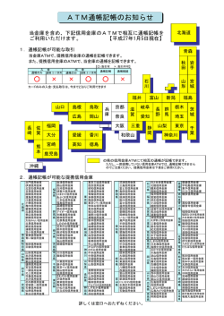 通帳記帳取引 - 長岡信用金庫