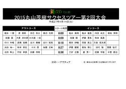 2015丸山茂樹サクセスツアー第2回大会