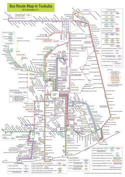 Bus Route Map in Tsukuba