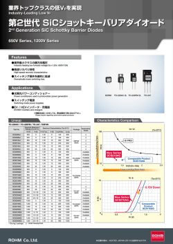第2世代 SiCショットキーバリアダイオード