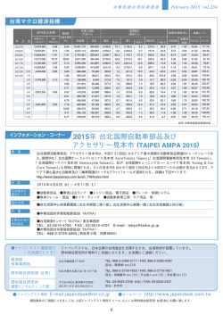 2015年 台北国際自動車部品及び アクセサリー見本市