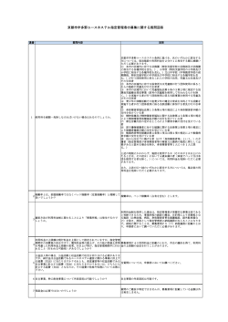 京都市宇多野ユースホステル指定管理者の募集に関する質問回答