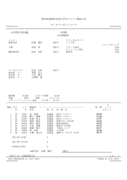 小学男子6年組 - 旭川スキー連盟