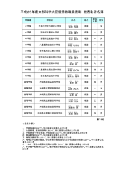 被表彰者名簿（PDF：99KB）