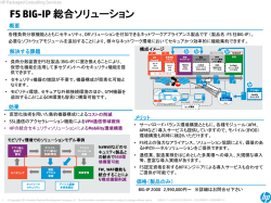 F5 BIG-IP 総合ソリューション - Hewlett