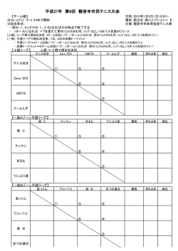 観音寺市民テニス大会ドロー表