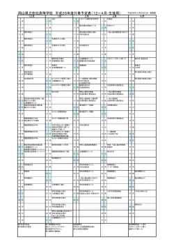 行事予定を更新しました - 岡山県立総社高等学校