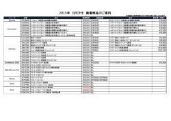 2015年 GROHE 廃番商品のご案内