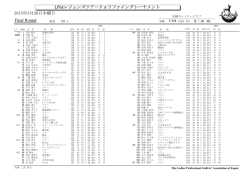 2015年3月26日木曜日 LPGAレジェンズツアークォリファイング;pdf