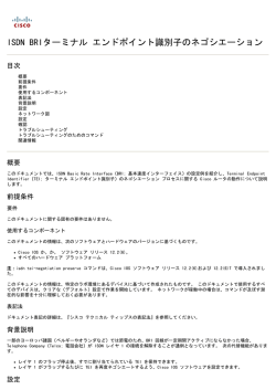 ISDN BRIターミナル エンドポイント識別子のネゴシエーション