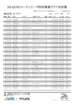 EFクラス - JCRC 日本サイクルレーシング協会