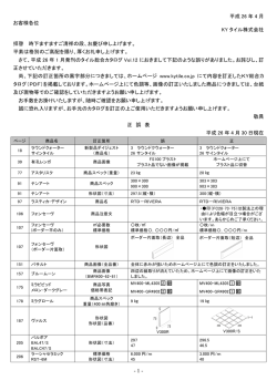 (VOL．12 総合カタログ「正誤表(2014.4.30時点)」 PDF 211kb)