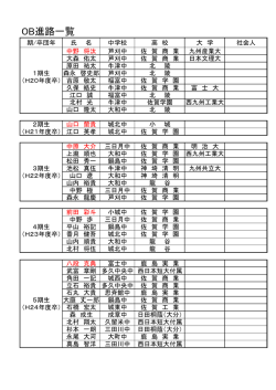 OB進路一覧