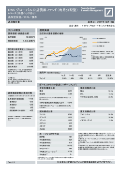 DWS グローバル公益債券ファンド（毎月分配型）