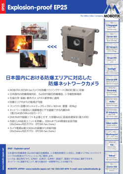 防爆ネットワークカメラ EP25