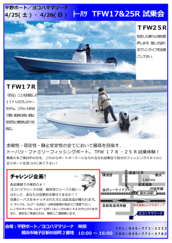 ﾄｰﾊﾂ TFW17&25R 試乗会
