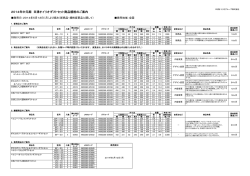 2014年中元期 日清オイリオギフトセット商品規格のご案内