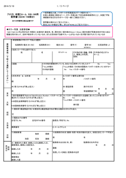USA DS-160（日語）