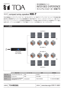 compact array speaker HX-7