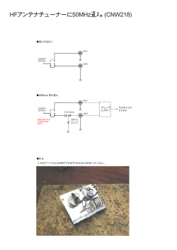HFアンテナチューナーに50MHz追加 (CNW218)
