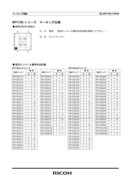 RP173K シリーズ マーキング仕様