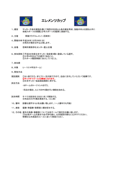 エレメンツカップ - 高槻QUEEN